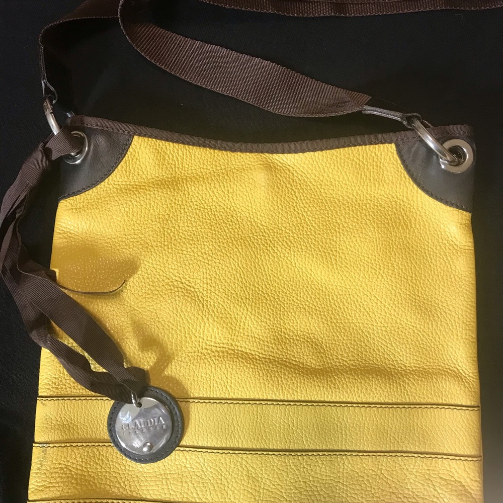 Mustard Yellow Claudia Firenze Crossbody Bag